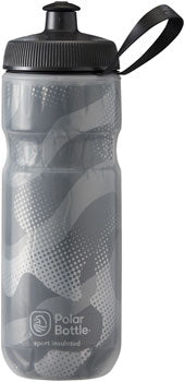 Polar Bottles Sport Contender Insulated Water Bottle (20 oz, Charcoal/Silver)
