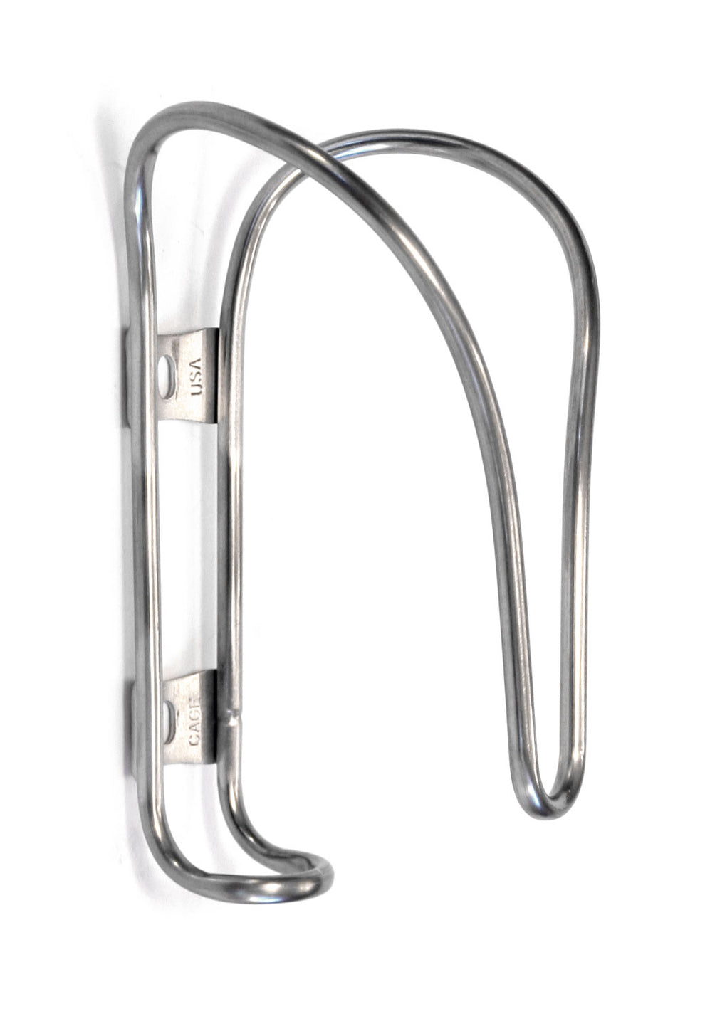 King Cage Iris Water Bottle Cage - Stainless - Made in USA