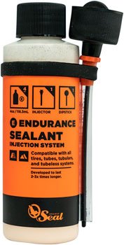 Orange Seal Endurance Tubeless Tire Sealant with Twist Lock Applicator - 4oz - EVELO