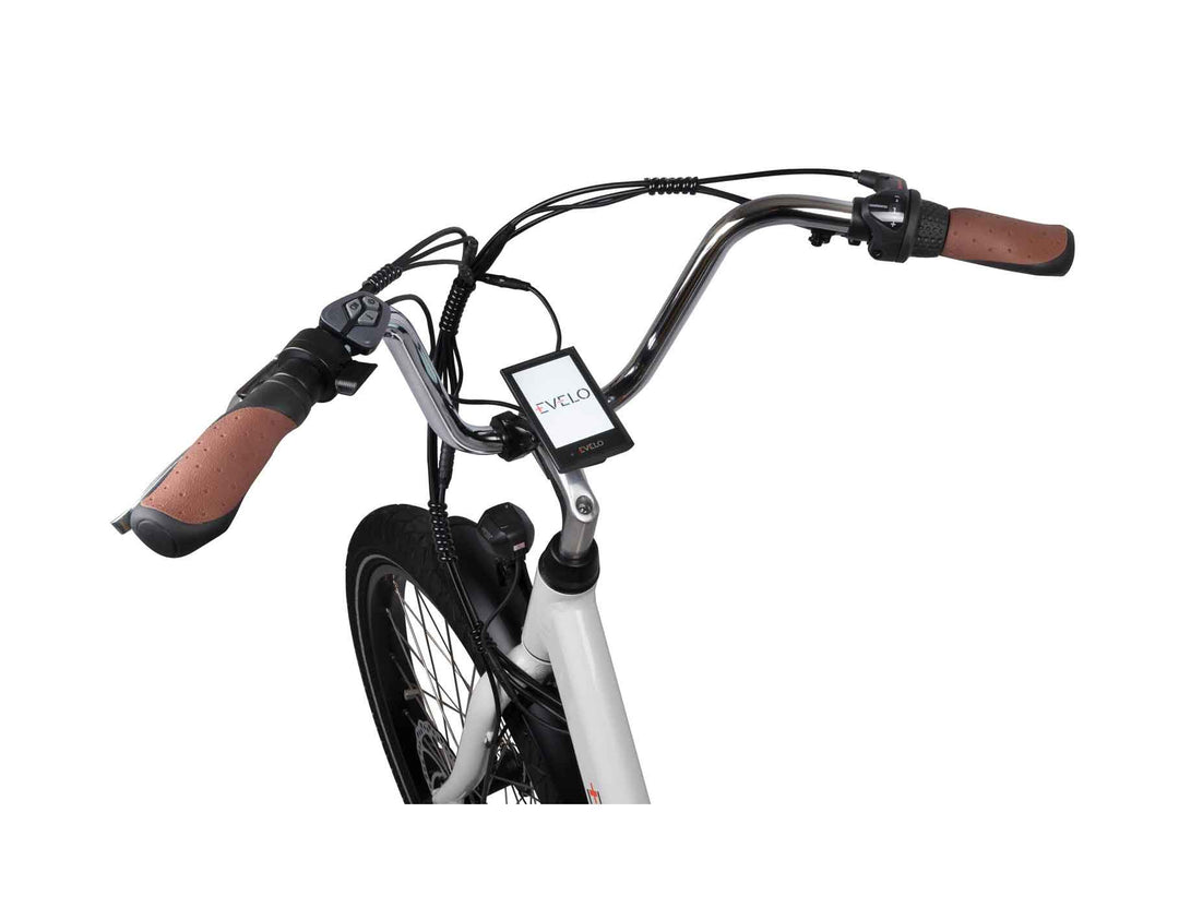EVELO Compass Electric Tricycle Handlebar View