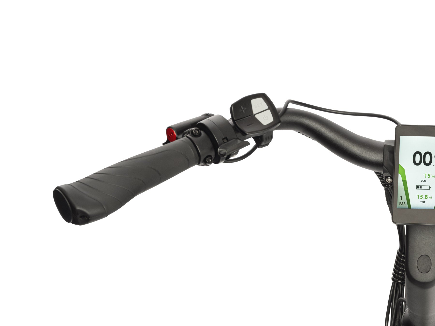 EVELO Galaxy SL Step Through Electric Bike- throttle