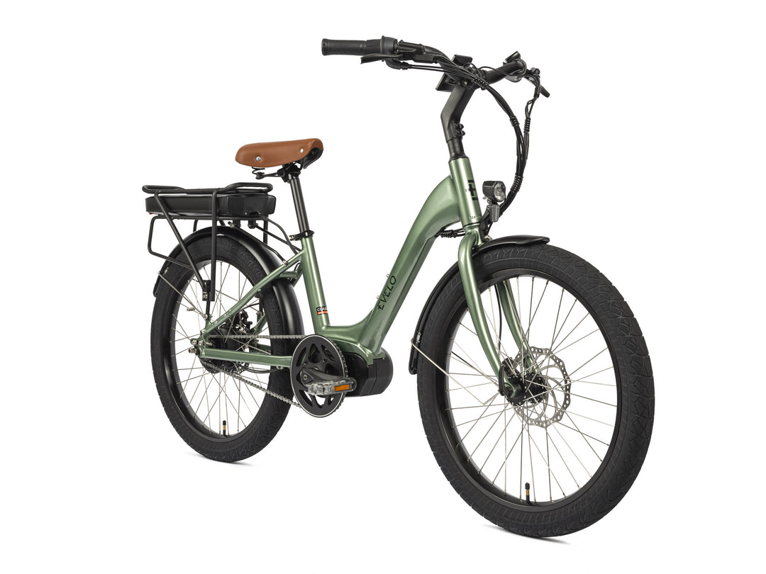 EVELO Galaxy SL Step Through Electric Bike- front right view