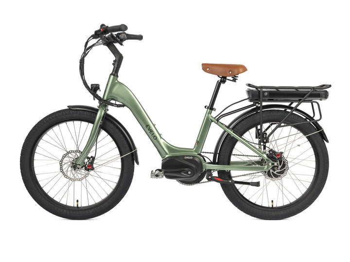 EVELO Galaxy SL Step Through Electric Bike- left side view