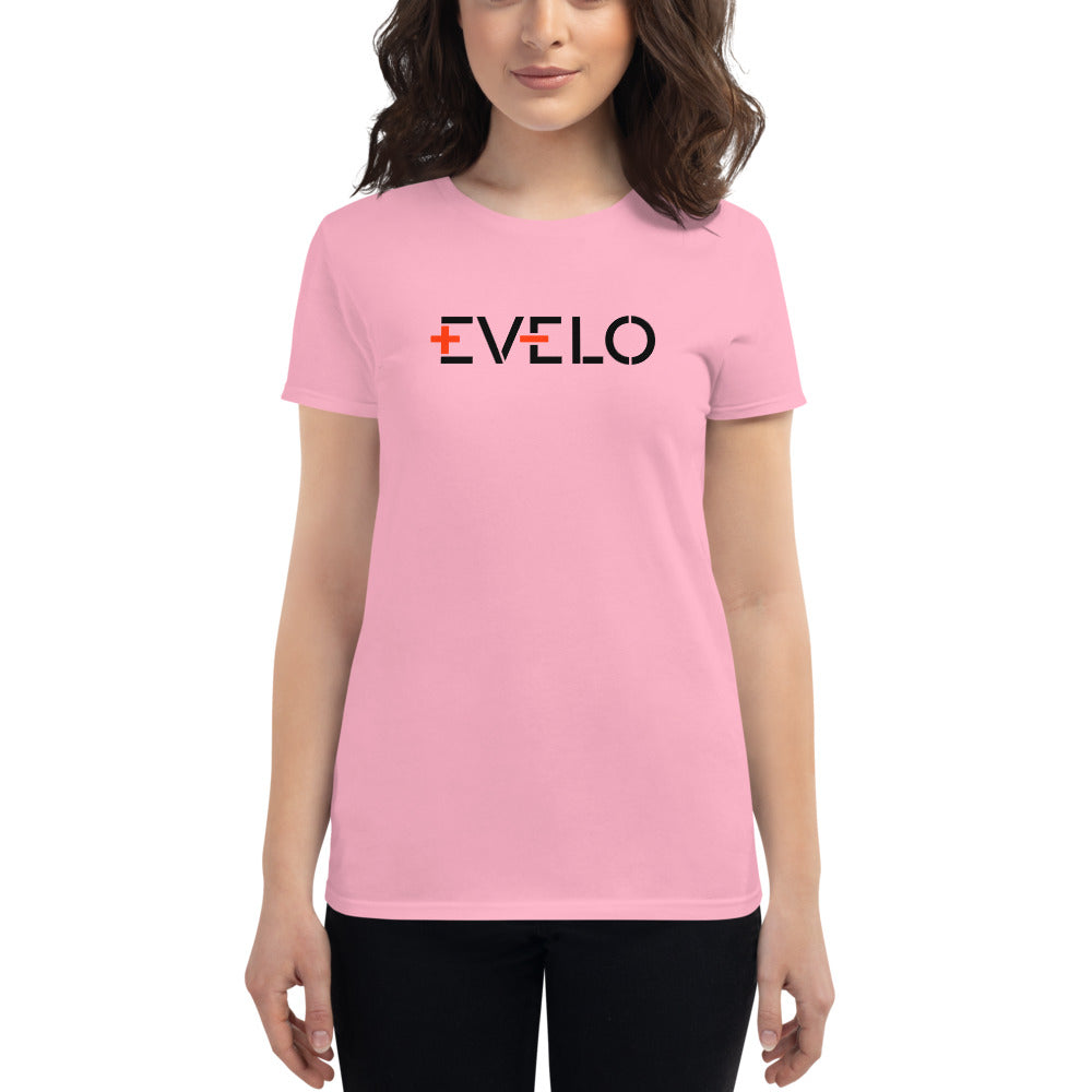 EVELO Women's Short-Sleeve T-Shirt - Black Logo