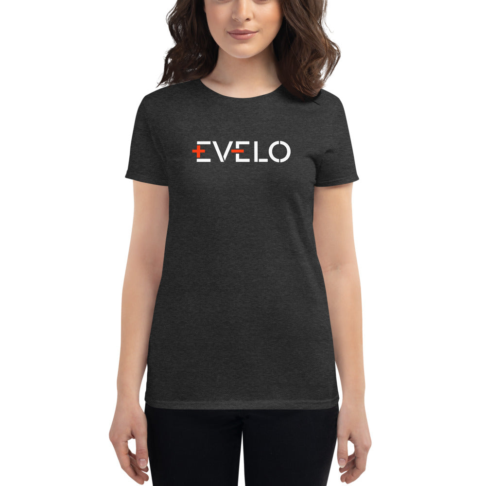 EVELO Women's Short-Sleeve T-Shirt - White Logo